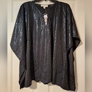 Black Batwing Top